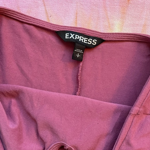 Express Mauve Mini Halter Skater Dress | Size S - Picture 6 of 11